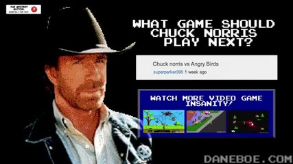 Chuck Norris vs Angry Birds/чък Норис срещу Ядосаните птички!