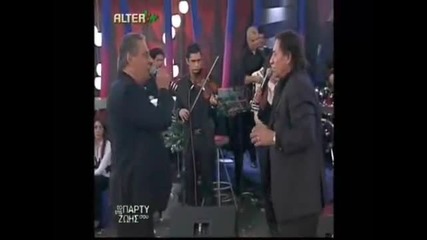 Makis Xristodoulopoulos Zafiris Melas Live sto party Bosporitissa 