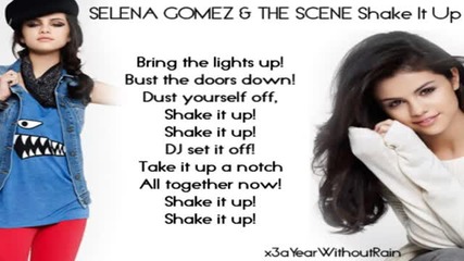 Selena Gomez The Scene Shake it up with Lyrics on Screen 