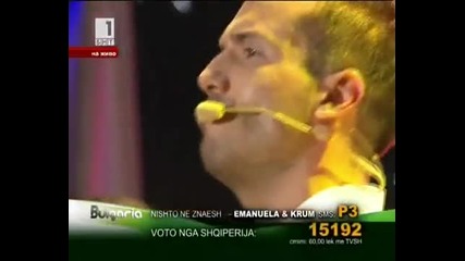 Най - Доброто Изпълнение за вечерта! Емануела и Крум - Нищо не знаеш ( Balkan Music Awards 2010) 