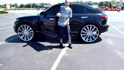 Черно Infiniti Fx 35 с чудовищни джанти