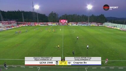 ЦСКА 1948 - Спартак Варна 2:2 /цял мач, 2 кръг, efbet Лига/