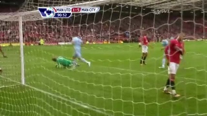 Manchester United 1-5 Manchester City ( Silva )