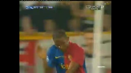 Барселона - Ман.юнайтед 1:0!!! Гол на Етоо