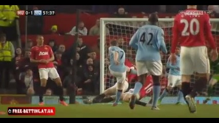 Manchester United vs Manchester City 1-2