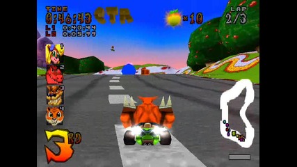 Crash Team Racing - Area The Lost Ruins - Coco Park - Green Ctr Token 