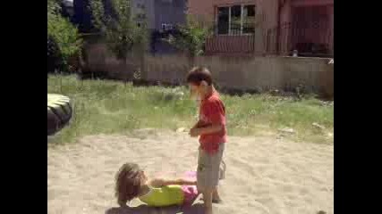 Wrestle mania . Mert, Anjelo and Kristin.