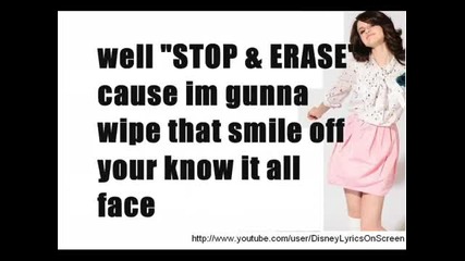Selena Gomez - Stop and Erase