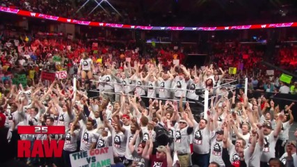 The "Yes!" Movement occupies Raw: 25 Years of Raw