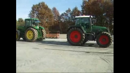 john deere fendt...sfida di tiro 