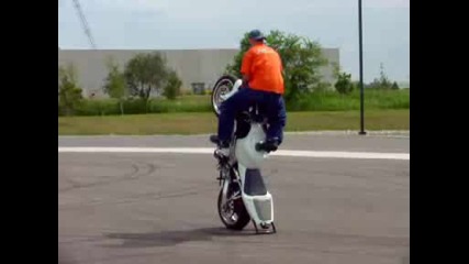 Honda Cbr 600 f4i Wheelie With Crash