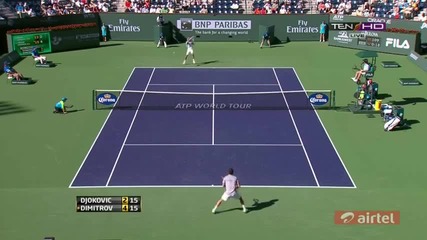 Grigor Dimitrov vs Novak Djokovic (indian Wells 2013) Highlights