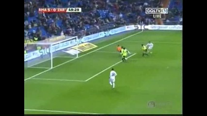 Кристиано Роналдо се гаври с защитата на real zaragoza и вкарва прекрасен гол 