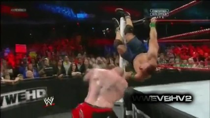 wwe Extreme Rules 2012- Brock Lesnar Vs. John Cena Highlights