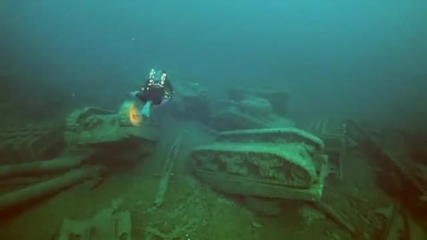 Подводно гробище на танковете Шърман