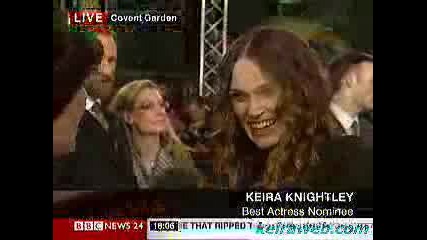 Keira Knightley On The Bafta Red Carpet