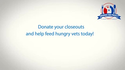 Donate Your Closeout Foods To Feed Hungry Veterans