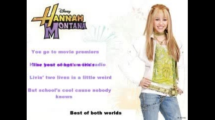 Hannah Montana - Best of both worlds karaoke
