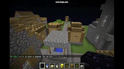 My mini town in minecraft