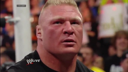 Brock Lesnar brawls with Mark Henry Raw (03.03.14)