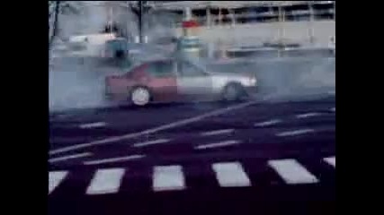 Mercedes w124 burnout 