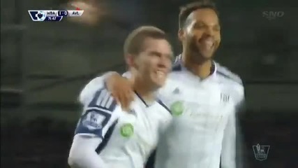 Уест Бромич 1:0 Астън Вила 13.12.2014