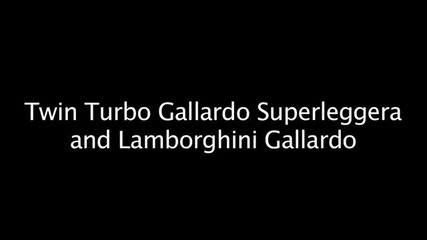 Twin Turbo Lamborghini Gallardo Superleggera по улиците
