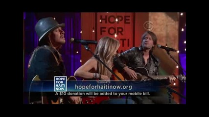 Sheryl Crow, Kid Rock, and Keith Urban - Lean On Me( Hope for Haiti) 