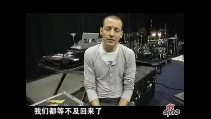 Chesters message to Chinese fans
