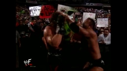 The Rock vs Chris Benoit vs The Undertaker vs Kane unforgiven 2000 Fatal Four-way match, Wwf title
