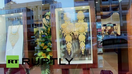 UAE:  World's "largest" gold earrings sparkle at Dubai's GRT Jewellers
