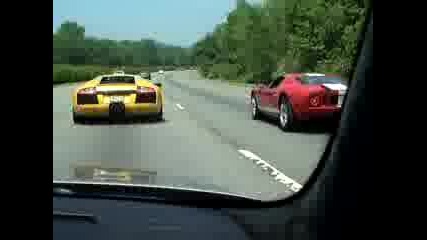 Bmw M5 E60 Vs Ford Gt40 And Lambo