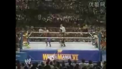 Wrestlemania 6 - Macho King (sherri) vs Dusty Rhodes (saphire) част 2 