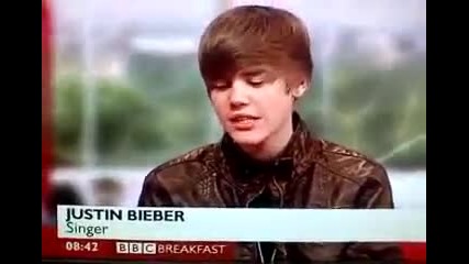Justin Bieber on Bbc1 Breakfast (18.01.10) 