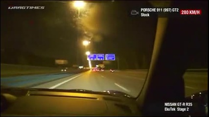 Porsche 911 vs. Nissan Gtr