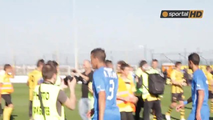 Жълто-черна радост след мача в Коматево