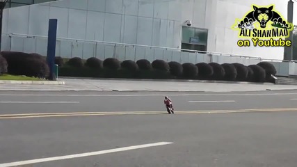 mini biker stunt test