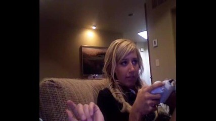 Ashley Playing Video Games At Home