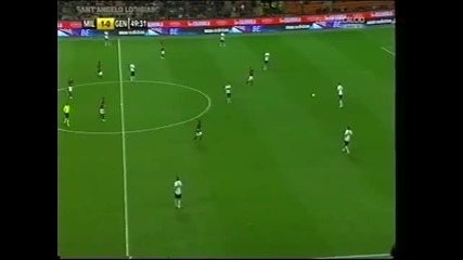 Milan - Genoa 1 - 0 goal Ibrahimovic commento Pellegatti 25 - 9 - 20 