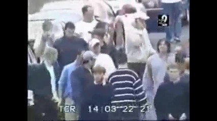Football Hooligans Leeds v Man Utd 2002 