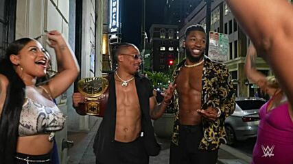 Carmelo Hayes & Trick Williams celebrate their Great American Bash victories: WWE NXT, July 12, 2022