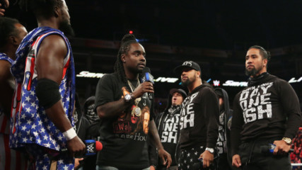 The New Day and The Usos square off in a Rap Battle hosted by Wale: SmackDown LIVE, July 4, 2017