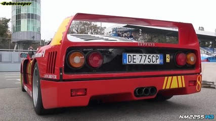 Ferrari F40 чудесен звук и пламъци