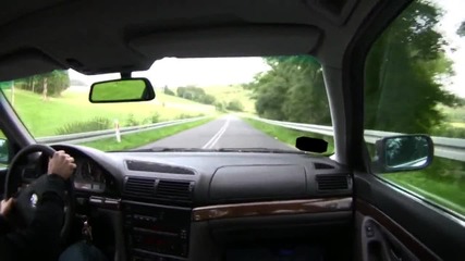 Bmw E38 740im mountain roads