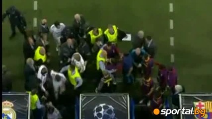 Сблъсъци на полувремето Real Madrid-parsa