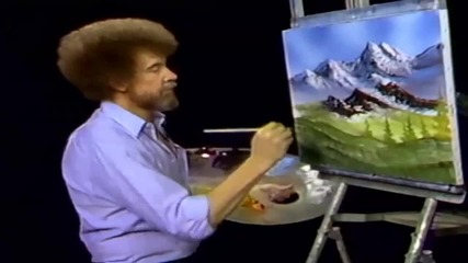 S07 Радостта на живописта с Bob Ross E10 - планински блясък ღобучение в рисуване, живописღ