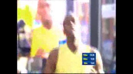 Usain Bolt - Постави световен рекорд на 150м 14.35