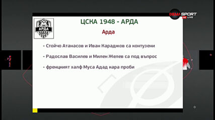 ЦСКА 1948 излиза за първи успех в efbet Лига срещу Арда