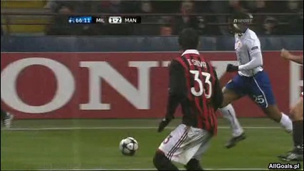 16.02.2010 Милан 2 - 3 Манчестър Юнайтед първи гол на Уейн Рууни 