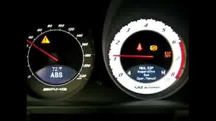 Mercedes Sl65 Amg on dyno test 